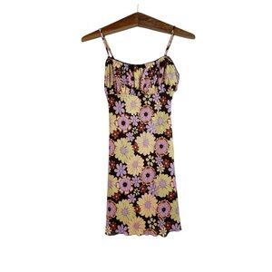 Princess Polly Teenage Fever Dress Floral Mini Dress Boho Festival Fairy Size 6